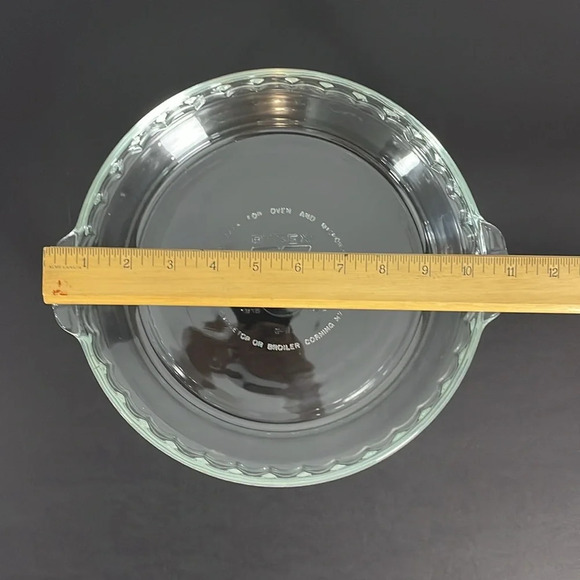 Pyrex Vintage Pie Plate Dish 75th Anniversary Commemorative Clear Glass  Baking - Picture 6 of 8
